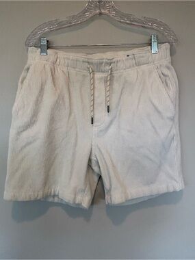 Faherty Men's Corduroy Drawstring Shorts - Cream